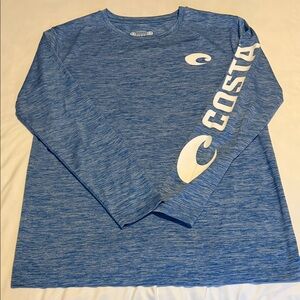 Costa Heathered Blue Performance Shirt
